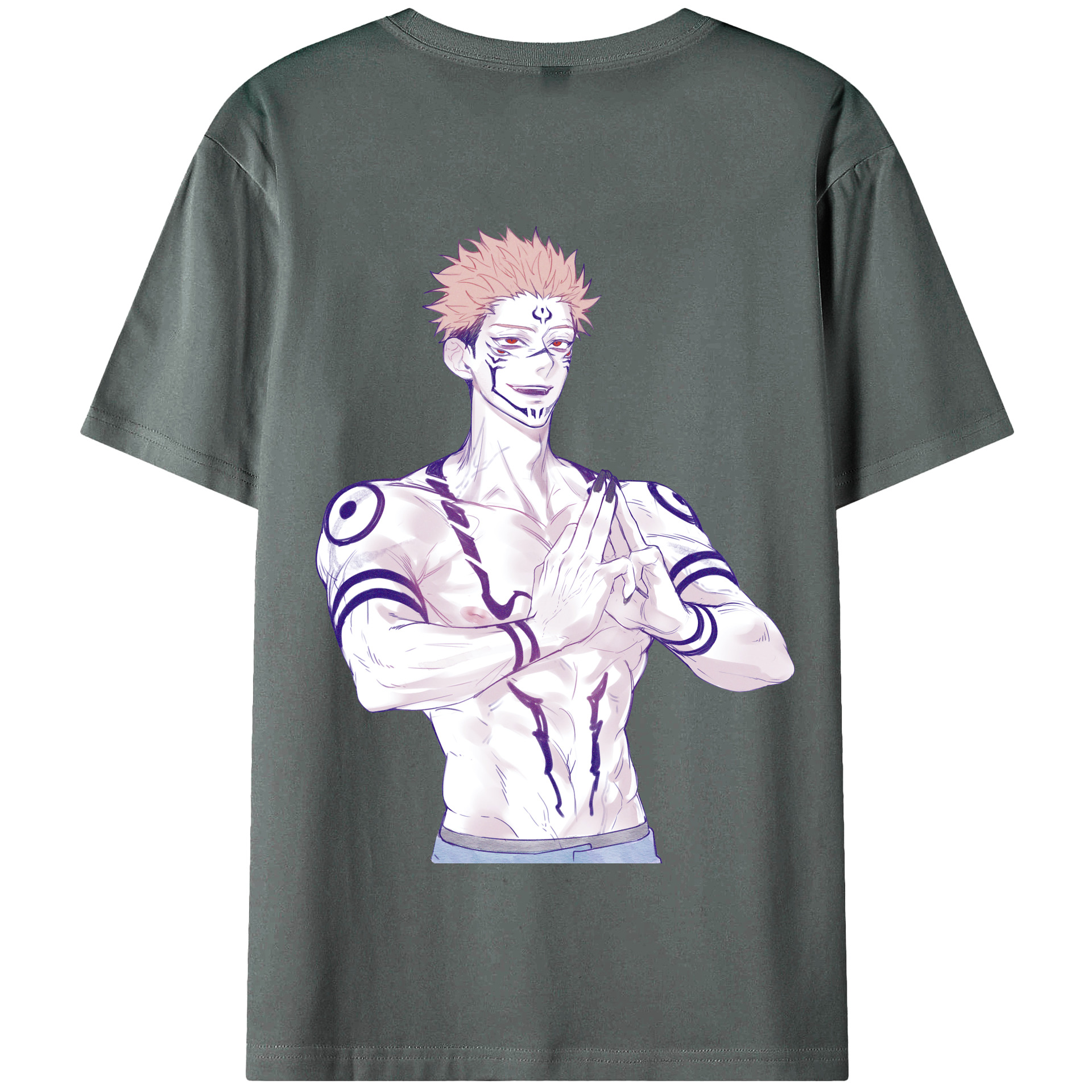 （画像用） 呪術廻戦 Jujutsu Kaisen 綿100％半袖Tシャツ（背面プリント）